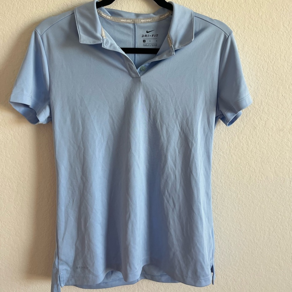Nike Golf Dri Fit Blue Polo Shirt